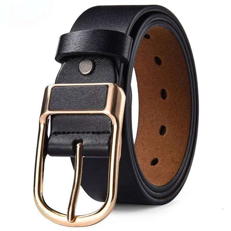 Male Business Pin Buckle Jeans Waist Straps Men's Plus Size 170 160 150 140-105cm Cowhide Belt 3.8cm Genuine Leather Waistband Y260225