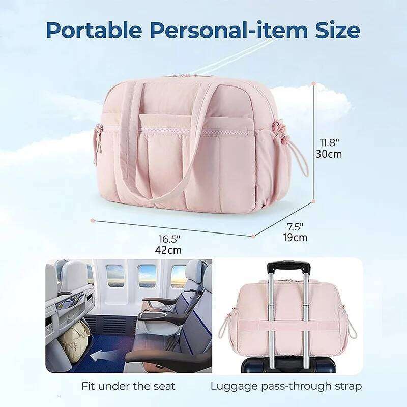 Travel Duffel Lightweight Tote Sport Shoulder Gym Bag Luggage for Women Weekender with Waterproof Multi Pocket Y260225