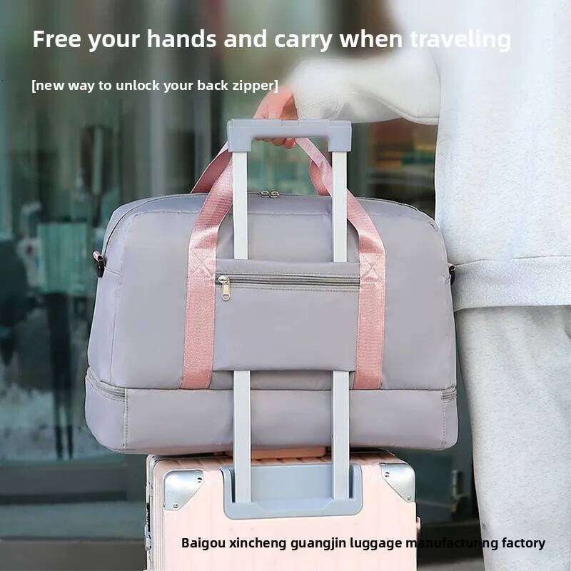 Travel Bag Large Capacity, High-end Feel, Set with A Suitcase, Independent Shoe Compartment, Can Be Carried By Hand Y260225