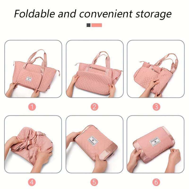 Large Capacity Travel Dufffle for Women Lightweight Argyle Pattern Weekend Overnight Thickened Gym Storage Bag Y260225