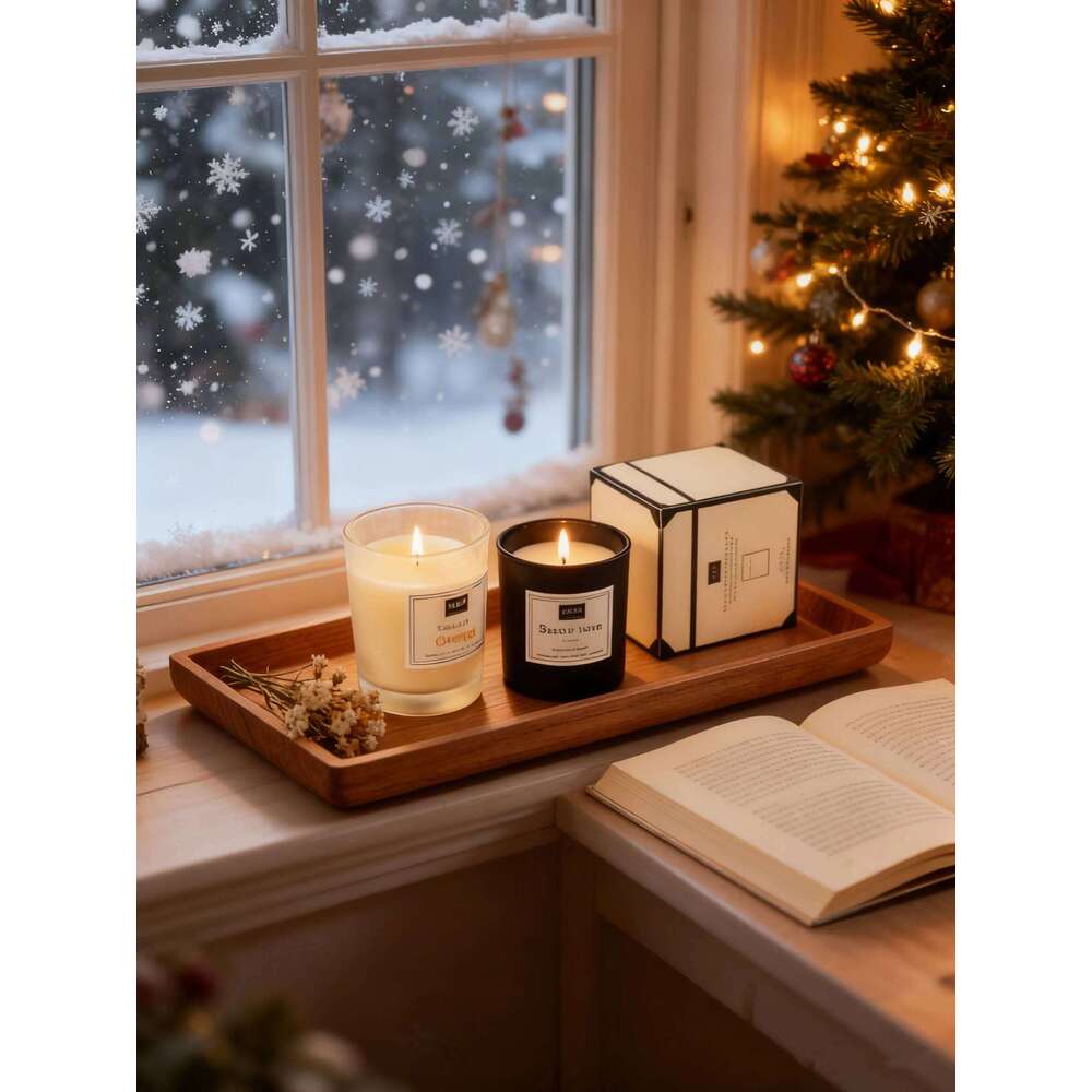 Scented candles, soy wax scented candle gift set, romantic rose fragrance H260225