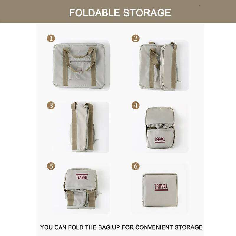 Buylor Foldable Carry Capacity Travel Storage Boarding Luggage Clothes Duffel Bag Picnic Move House Large Handbag Y260225