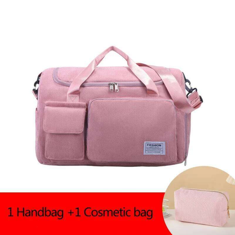 2pcs Large Capacity Unisex Travelling Handbag Small Clutch Winter Multi-pocket Suit for Trolley Case Trip Luggage Bag Y260225
