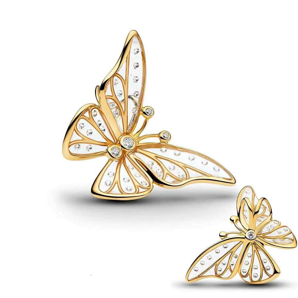 Heart Lock Enamel 925 Sterling Silver Golden Key Turtle Gem Crystal Heels Charms Sword Castle Beads Fit Bracelet Necklace Gift