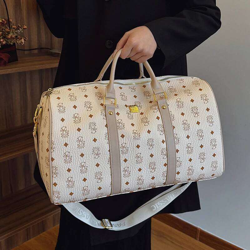 New Large Capacity PU Shoulder Independent Shoe Compartment Sports Fitness Short Distance Travel Storage Bag Y260225