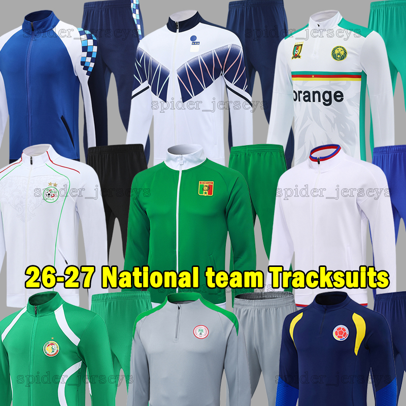 25 26 Englands National team Soccer Sets Colombia Italy Italia Cameroon 2026 Men POLO Training suit Football Shirts Senegal Nigeria Algeria Long sleeves Tracksuits