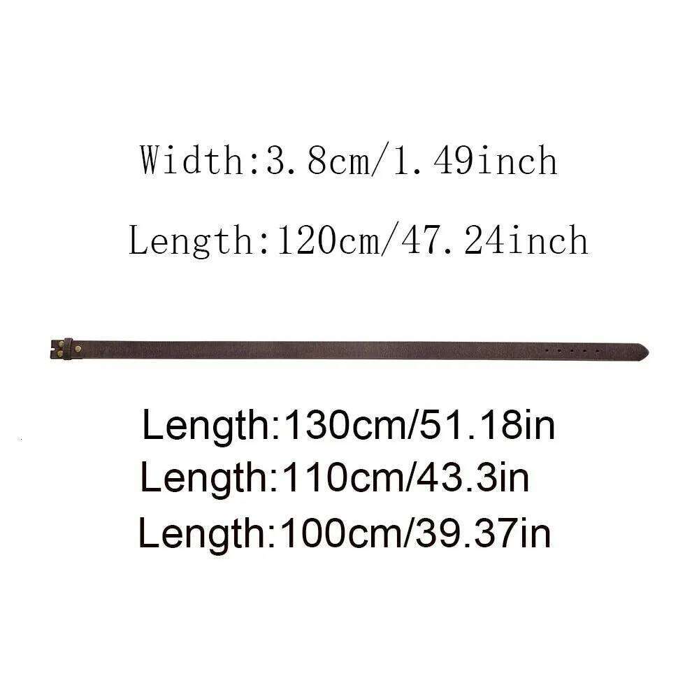 LUCKACE Design Retro Genuine Leather Cowhide Buckle Belts For Men Vintage Waistband Male Belt Accessory Gifts Y260225