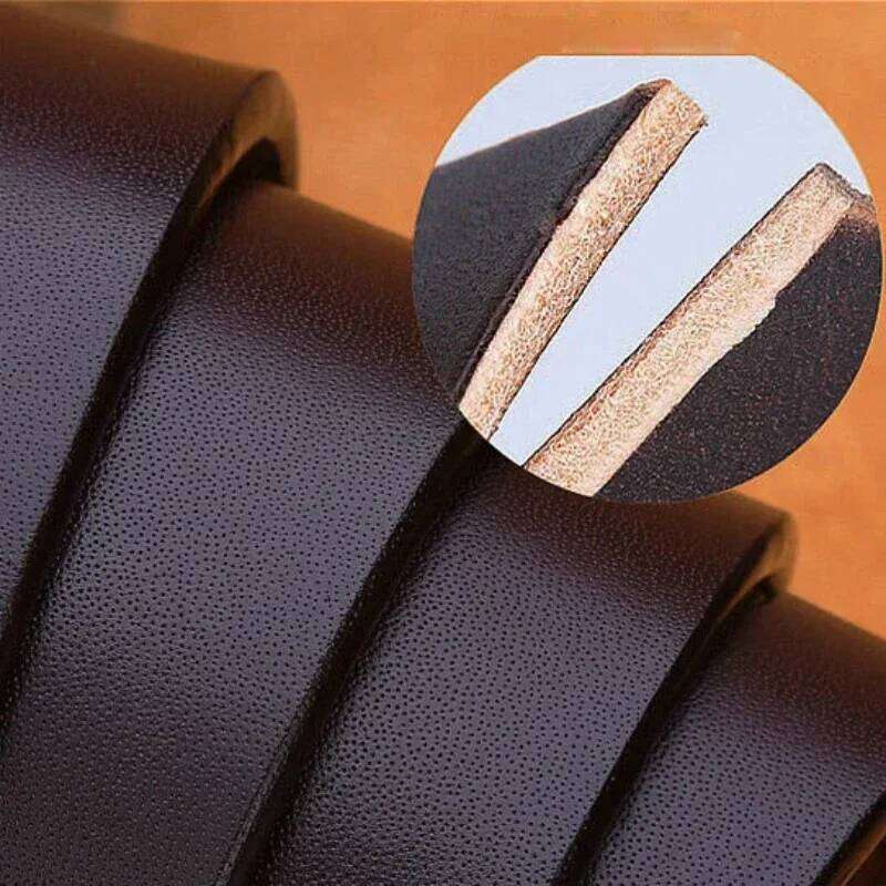 Men's Luxury Genuine Leather Belt 2025 - Designer Brand, Vintage Pin Buckle Waist Straps Y260225