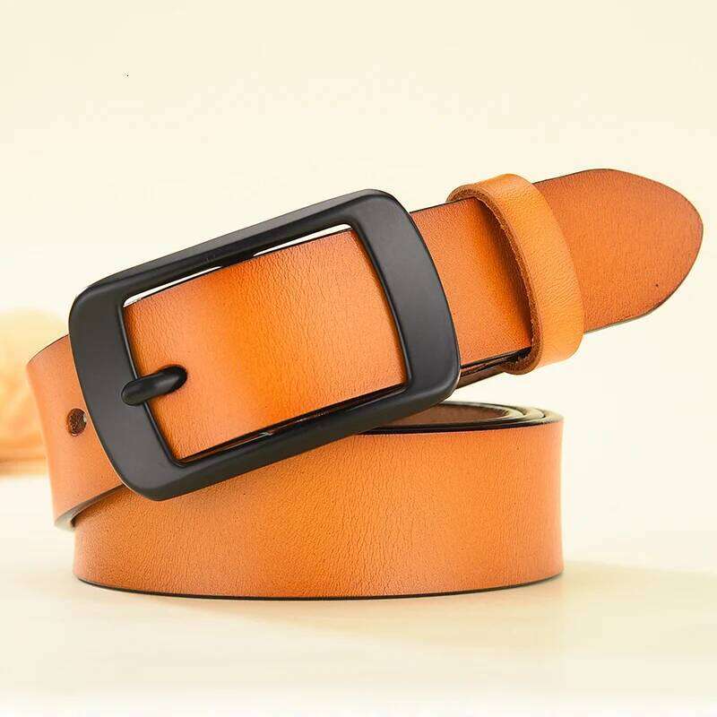 Women's Belts New Designer Fashion Genuine Leather Brand Straps Female Waistband Pin Buckles Fancy Vintage for Jeans Y260225