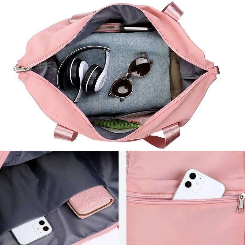 Extendable Women's Large Capacity Storage Luggage Dry and Wet Separation Fitness Handbag Travel Bag Y260225