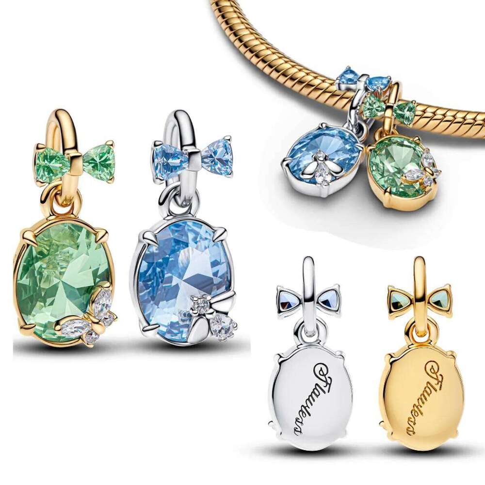 Heart Lock Enamel 925 Sterling Silver Golden Key Turtle Gem Crystal Heels Charms Sword Castle Beads Fit Bracelet Necklace Gift