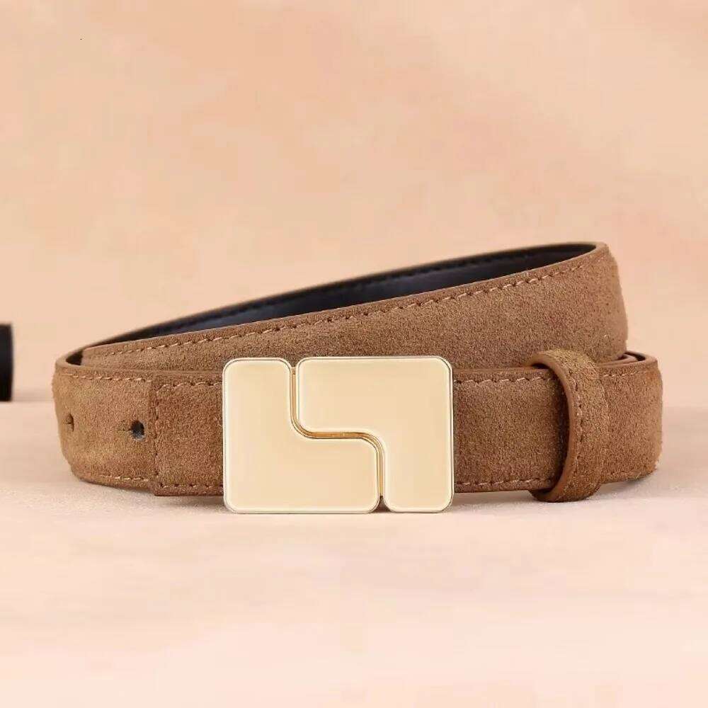 New Simple Design Belts Real Cow Suede Leather Elegant Ladies Cowhide Waistbands Business Waist Strap For Women Gifts Y260225