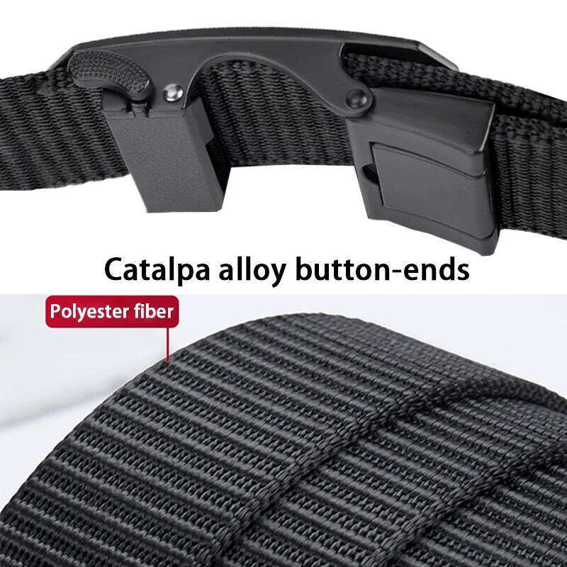 New Automatic Buckle Belt, Canvas Tactical Workwear Casual Outdoor Military Training Pants Belt For Men Y260225