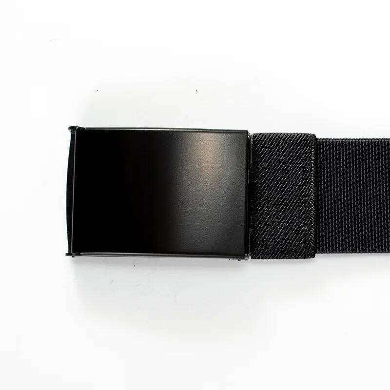 Men's Nylon Tactical Metal Buckle Elastic Outdoor Training With Pants Jeans Belt Leisure Woven Belts Unisex Y260225