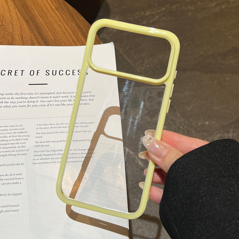 Candy Colorful Transparent Clear Hard Case for Apple iPhone 17 Pro Max 17 Air 16 15 PRO 14 13 Plus Anti-scratch Clear Hard Protective Case