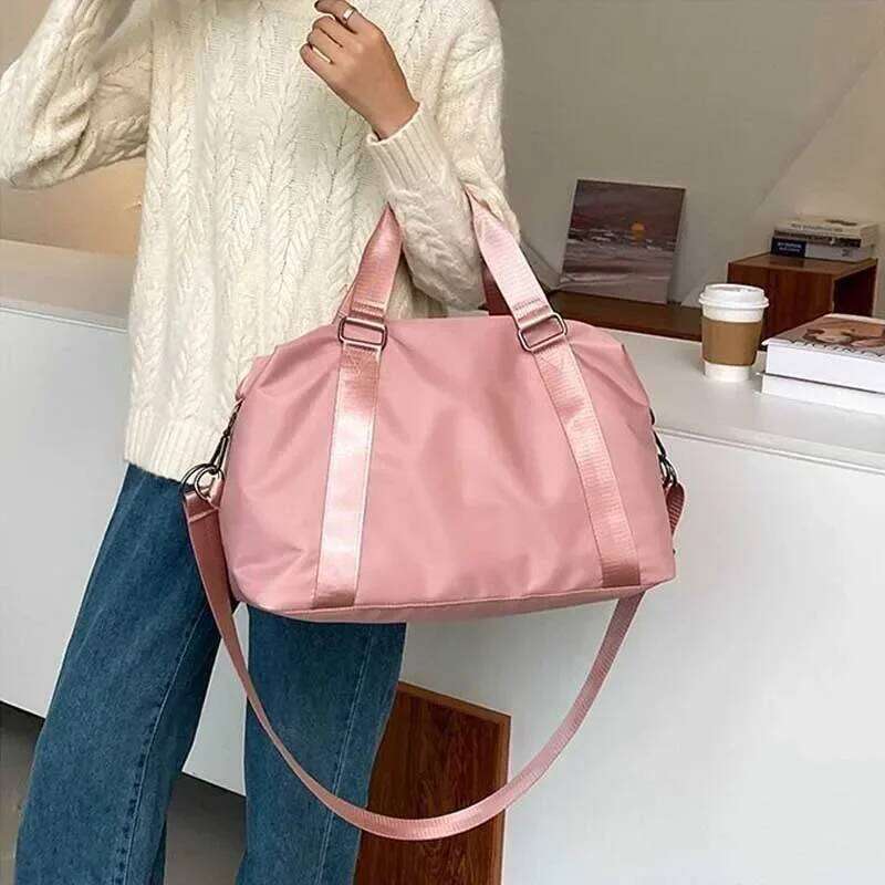 Women's Large Travel Multi-Functional Duffle Tote Handbags Nylon Waterproof Shoulder Bag Women Wet Dry Pockets Gym Bags Y260225