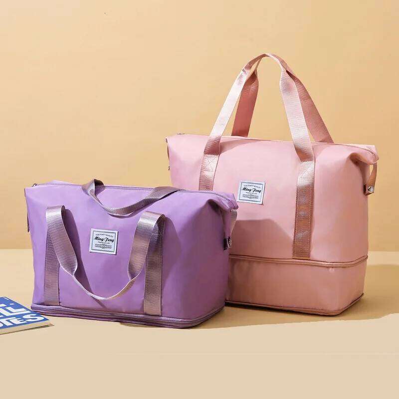 Large Capacity Waterproof Travel Dry-wet Separation Sports Yoga Swimming Fitness Business Trip Luggage Bag Y260225