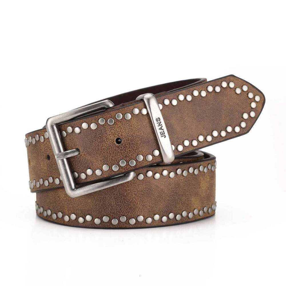A Western-style PU leather for both men women, a classic and casual retro belt Y260225