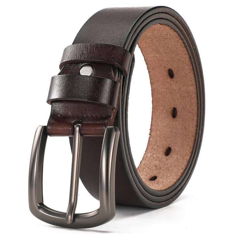 High-end leather belt men fashionable durable with jeans casual pants suitable for work business and sports Y260225