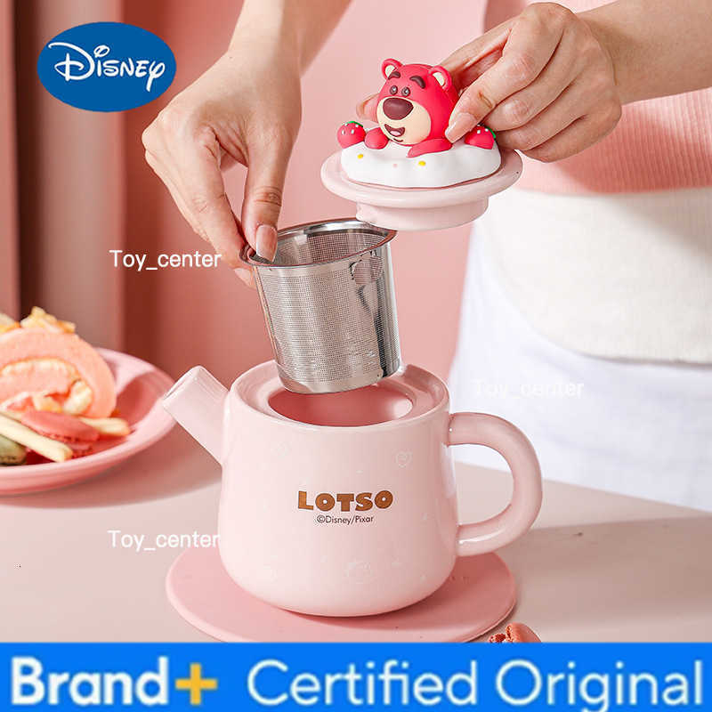 Disney Winnie The Pooh Lotso Teapot Set Cute Tea Making Afternoon Tea Companion Gift High Temperature Teapot Gift for Couples H260225