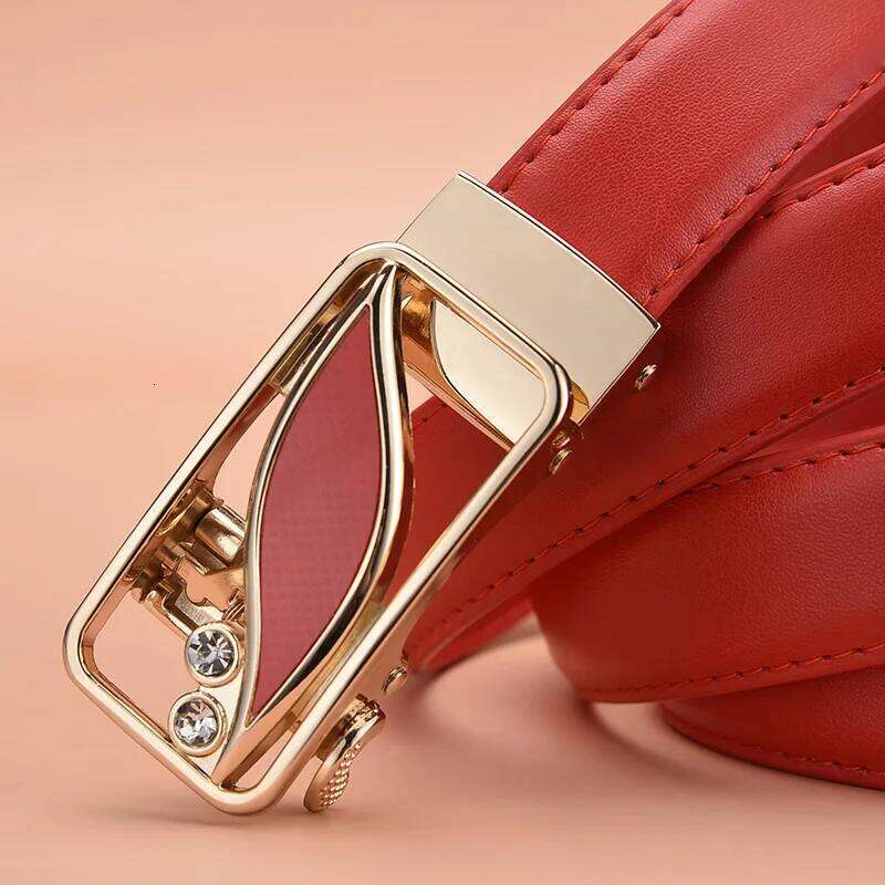 Fashion Women's Versatile Automatic Buckle Belt High Quality PU Leather Youth Trend Casual Strap for Women Y260225
