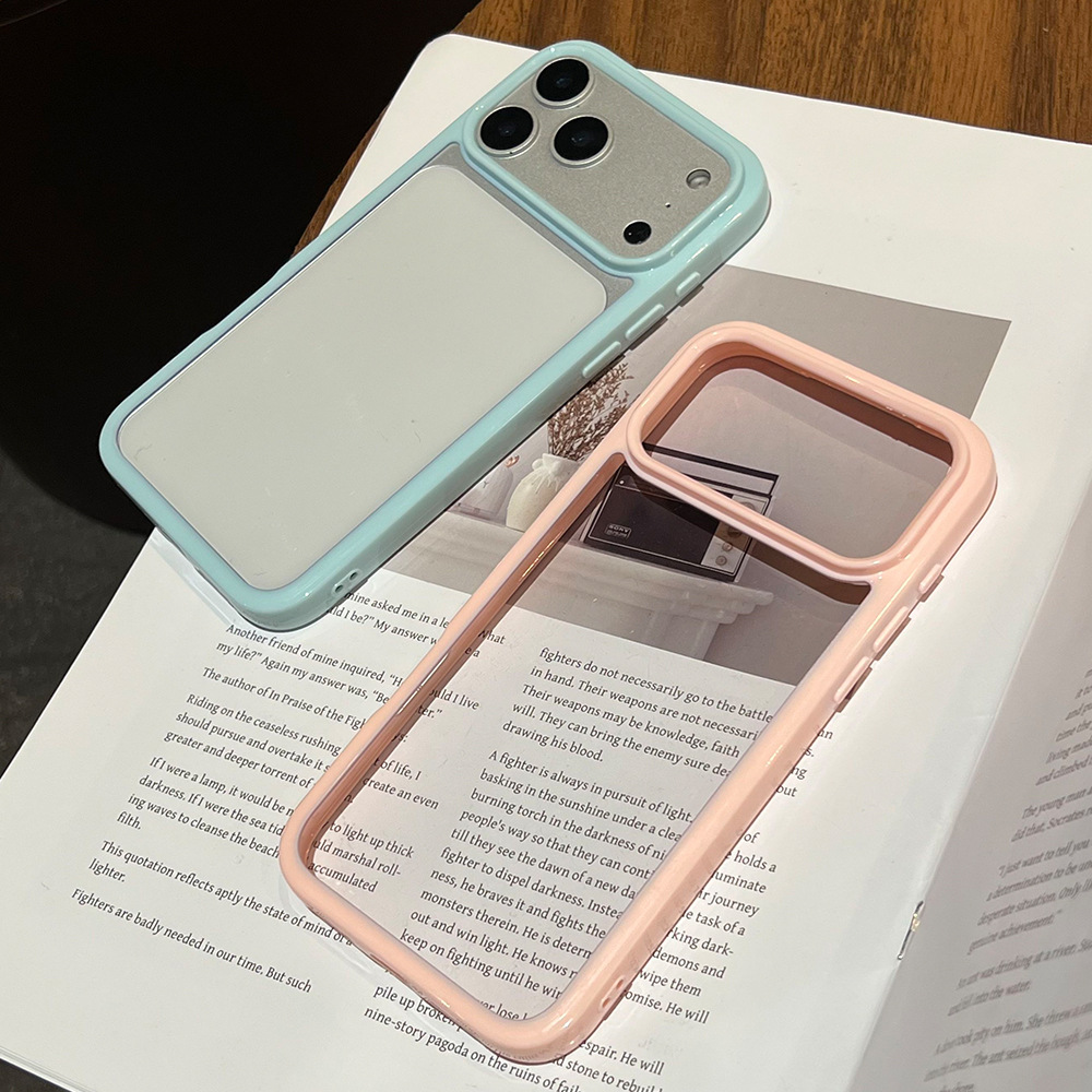 Candy Colorful Transparent Clear Hard Case for Apple iPhone 17 Pro Max 17 Air 16 15 PRO 14 13 Plus Anti-scratch Clear Hard Protective Case