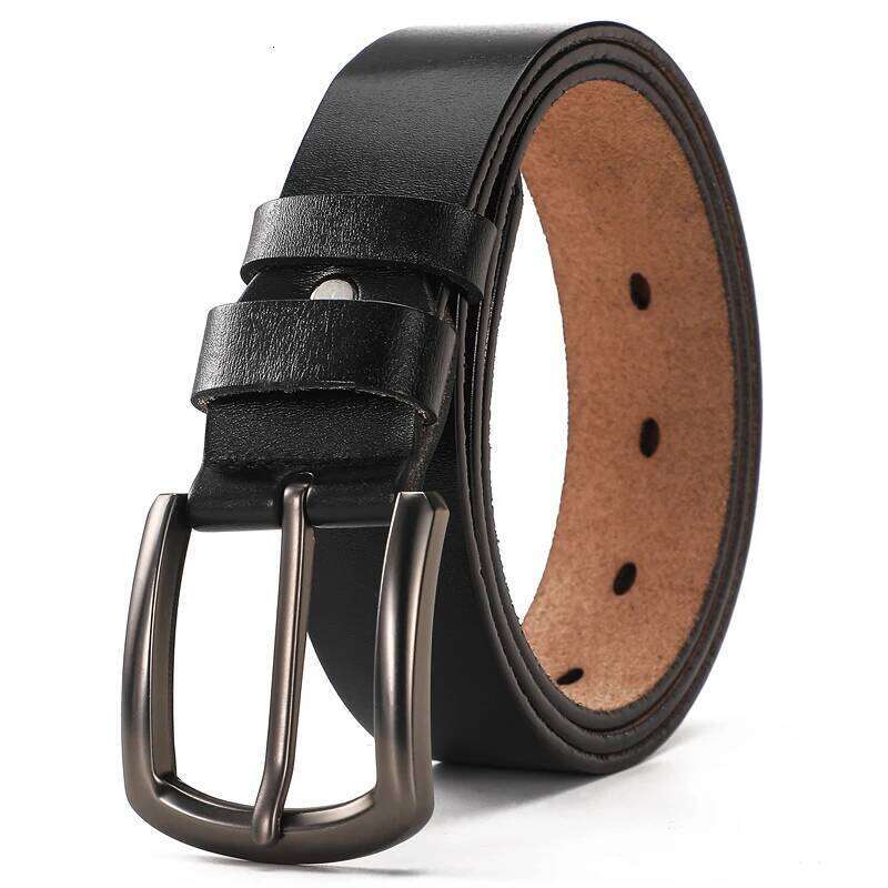 High-end leather belt men fashionable durable with jeans casual pants suitable for work business and sports Y260225