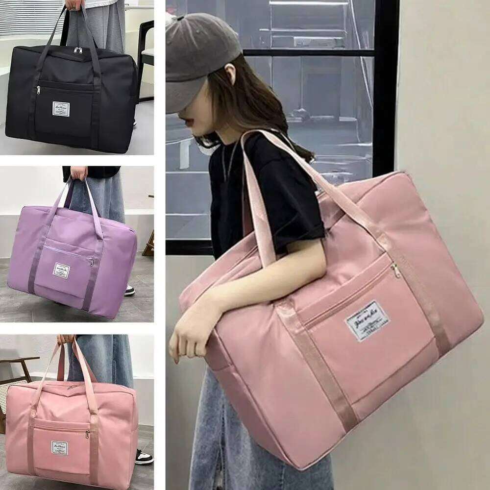 Waterproof Travel Duffle Bag Lightweight Foldable Large Capacity Adjustable Shoulder Strap Multi Color Options for Long Trips Y260225