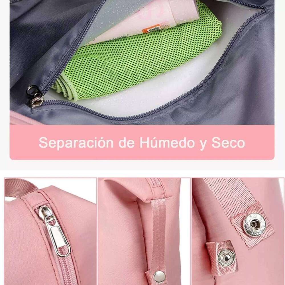 Foldable with Wet & Dry Pockets Fitness Sports Bag Large Capacity Shoulder for Travel Luggage Y260225