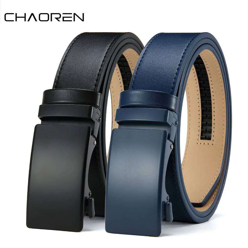 High-quality Buckle Jeans Cowhide Casual Business Denim Belt Men's Fashion Designer 2025 New Style Y260225