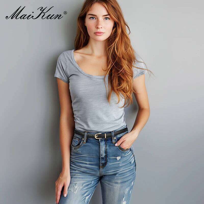 Maikun Skinny Women Gold Alloy Buckle Faux Leather Belt For Dress Y260225