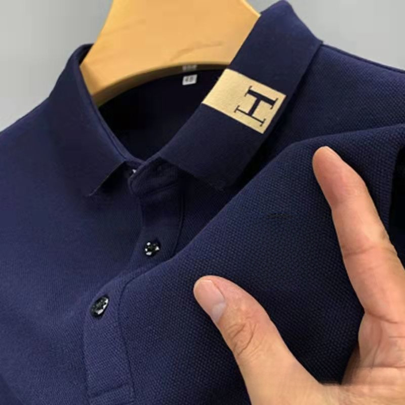 2026 New Designer Short-Sleeved T-Shirt Embroidered Luxury Youth And Middle-Aged Collared Polo Shirt - Outdoor Large-Sized Casual Business Men's 
