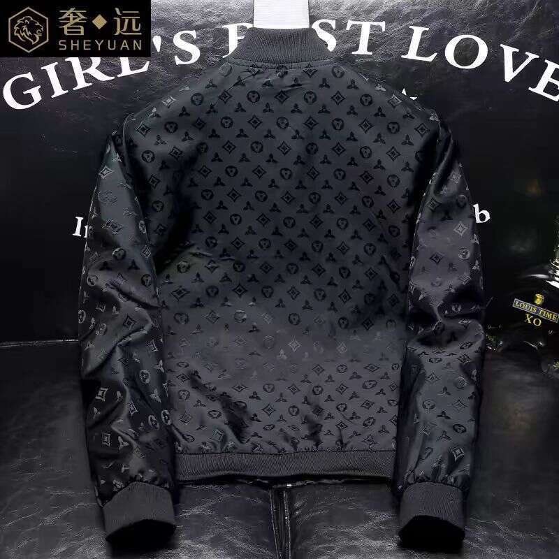High-End European Style Hooded Spring And Autumn Men's Jacket Trendy New Versatile Casual Fashion Coat