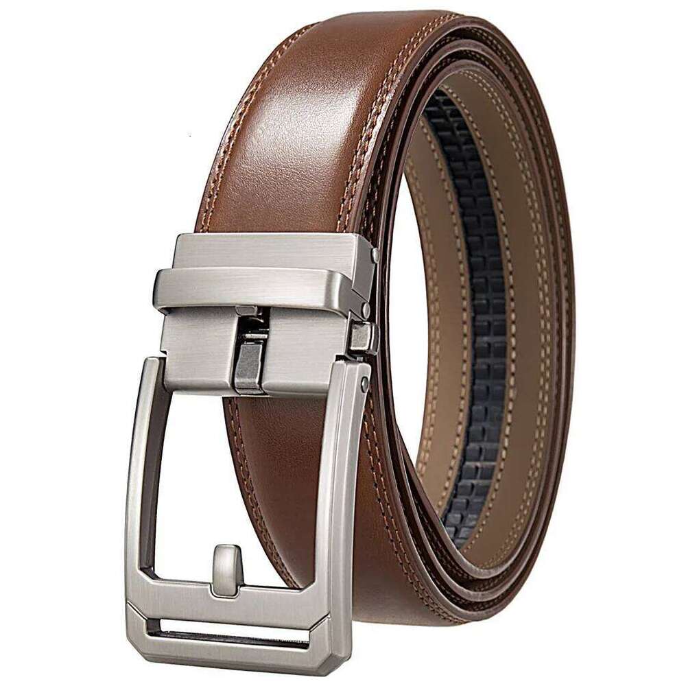 3.5cm Top Quality Genuine Leather Men's Automatic Buckle Fashion Luxury Designer Male Belt Black White Mens Belts Casual Y260225