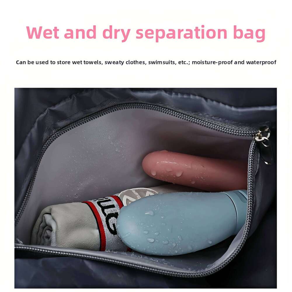 Multi-functional lightweight large capacity storage shoulder camping accessories, dry/wet separation travel bag, suita Y260225