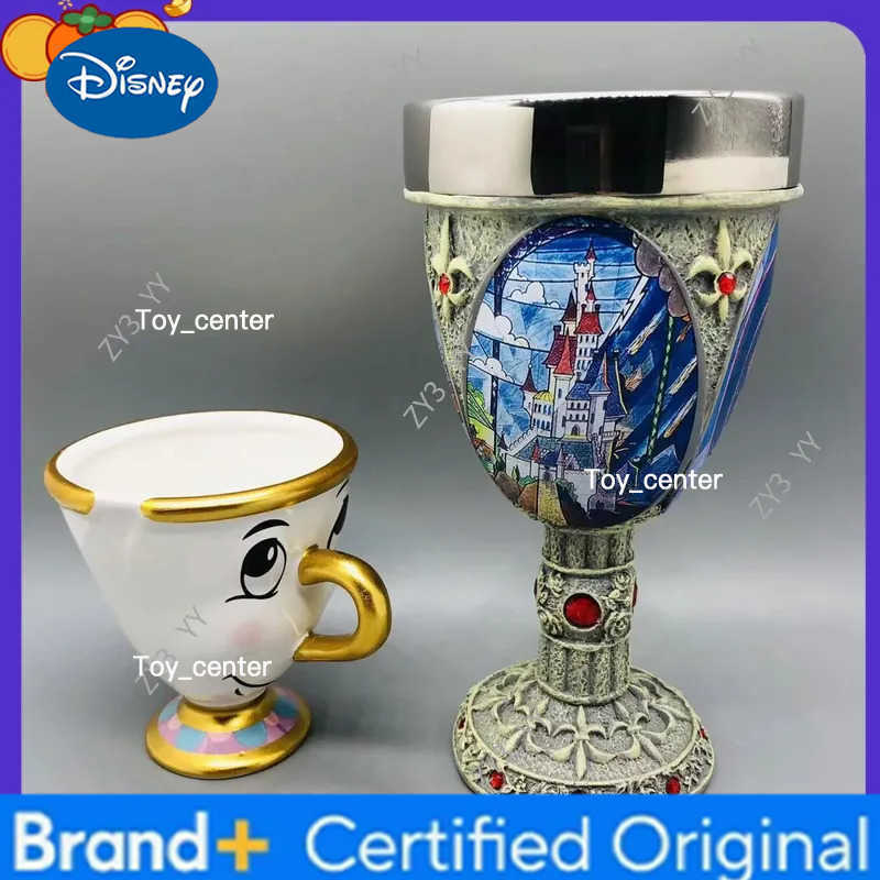 Disney Beauty And The Beast Mrs Potts Ceramic Teapot Chip Teacup Cartoon Character Collectible Set Home Decor Gift For Kids Fans H260225