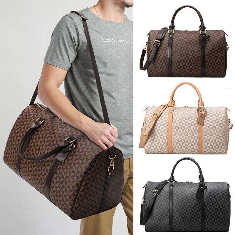 Luxury Women Travel Suitcase Handbags Large Women's Portable Luggage Bag Weekend Duffle Shoulder Men Tote Bags Y260225