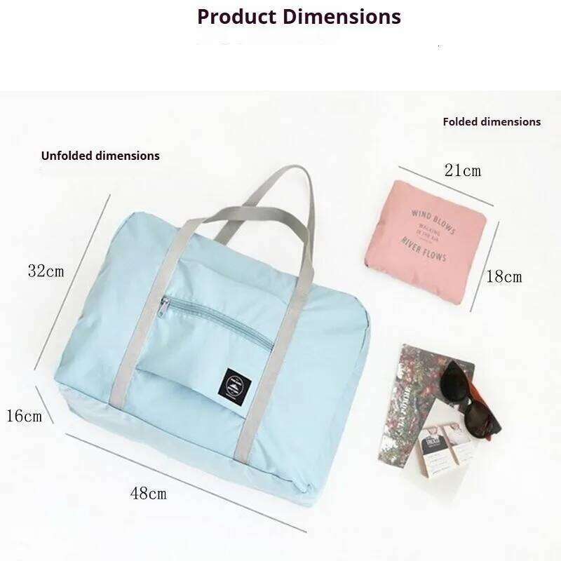 Foldable Travel Duffel Airlines Carry on Bag for Women and Girls Lightweight Large Capacity Sports Trip Overnight Y260225