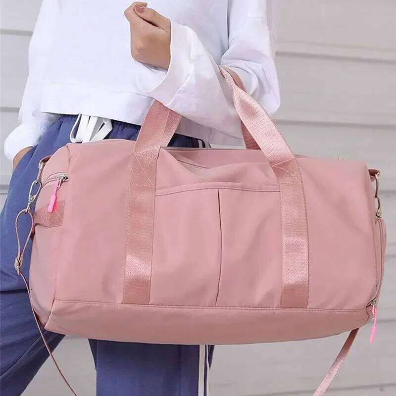 Workout Fitness Luggage with Wet Pocket Shoes Compartment Travel Yoga Sports Gym Duffel Bag for Men Women Y260225