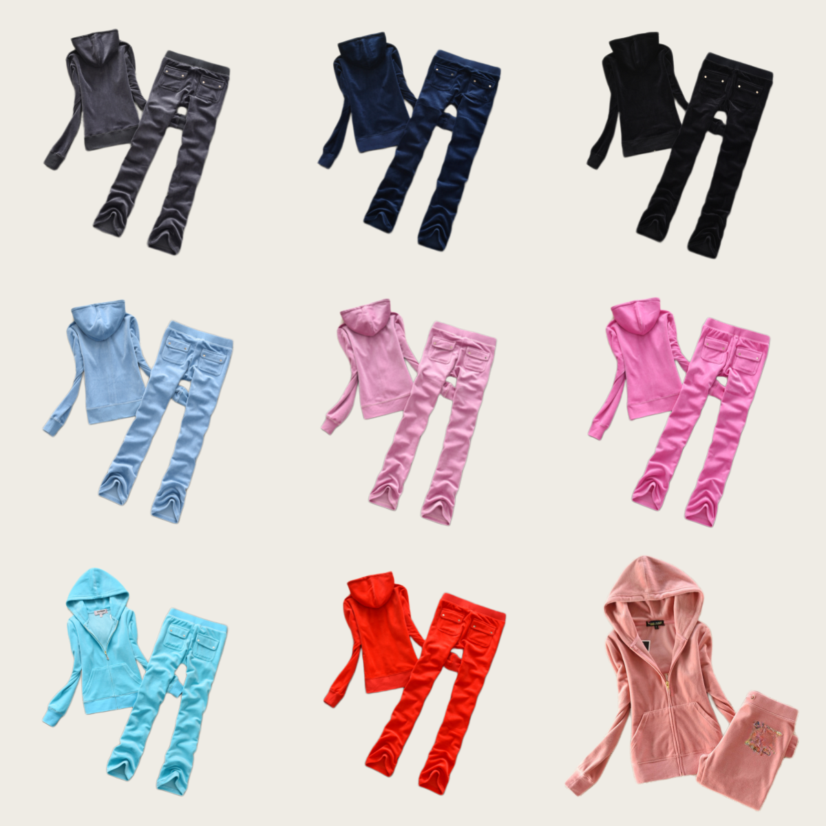 Tracksuit Women Juicy Tracksuit Velvet Womens tracksuit 2 Pieces Set Women Outfits For Woman Velvet Ladies Tracksuit Crystal Decoration Hoodies and Pants Sets S-3XL