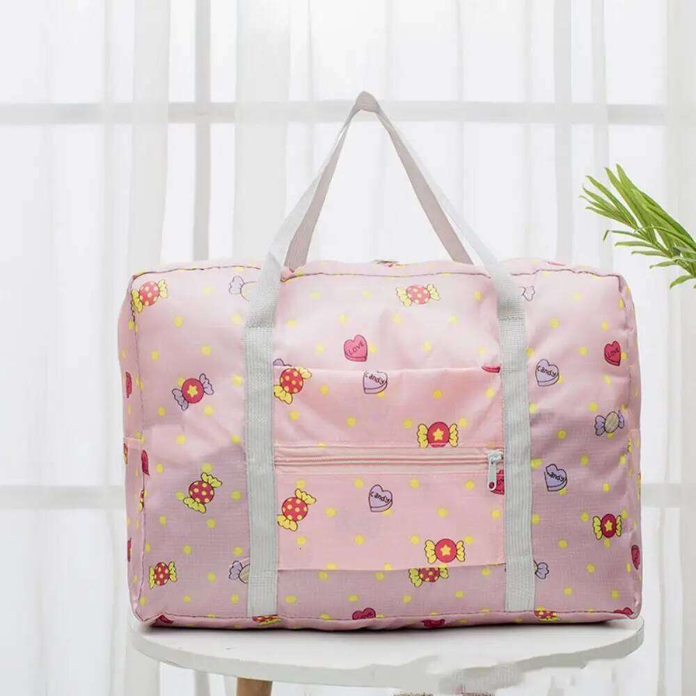 Large Capacity Carry-on Under The Seat Women Handbag Clothes Organizer Luggage Tote Foldable Travel Bag Y260225