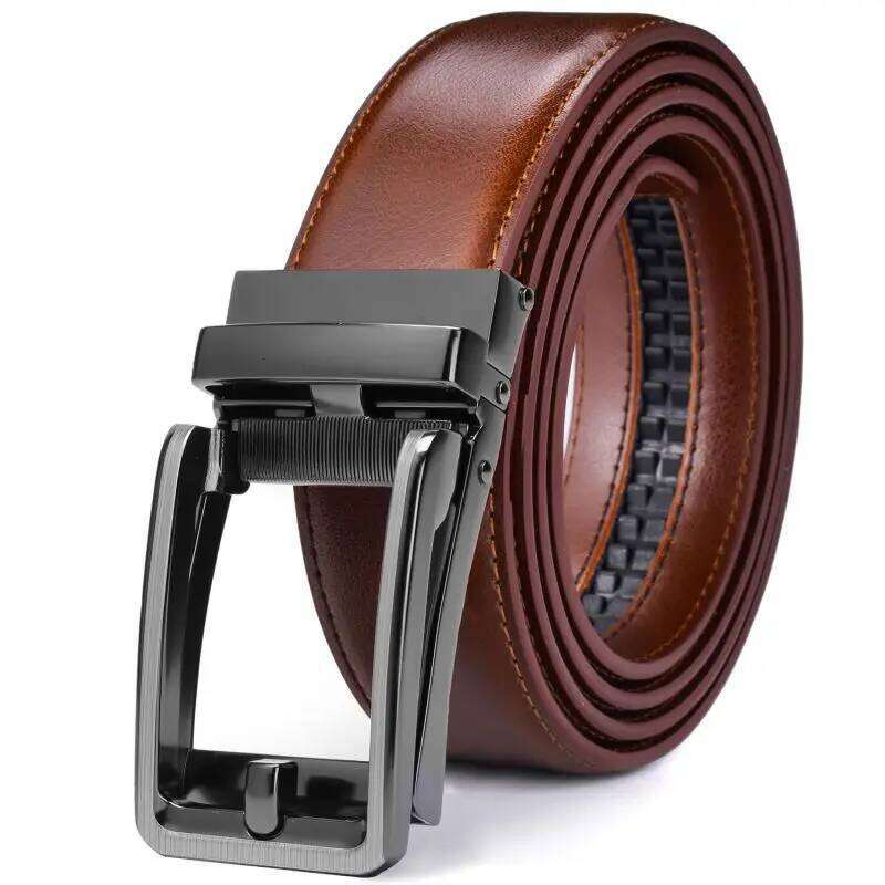 Ratchet Mens Dress Automatic Buckle Belt 1 3/8" Comfort Click - Perfect Companion to Men's Oxfords Y260225