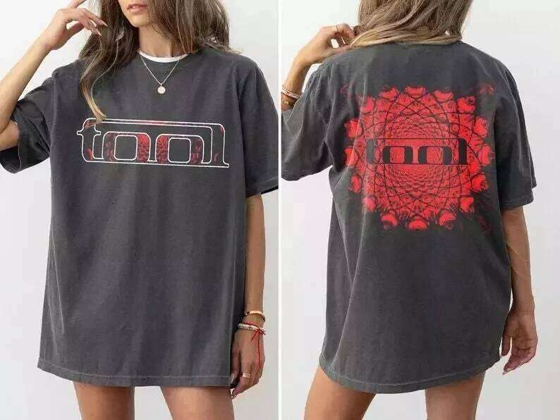 Grunge Gift Graphic Short Sleeve Men Women Summer Distressed Band Unisex Shirt Tool Logo T-Shirt C260225