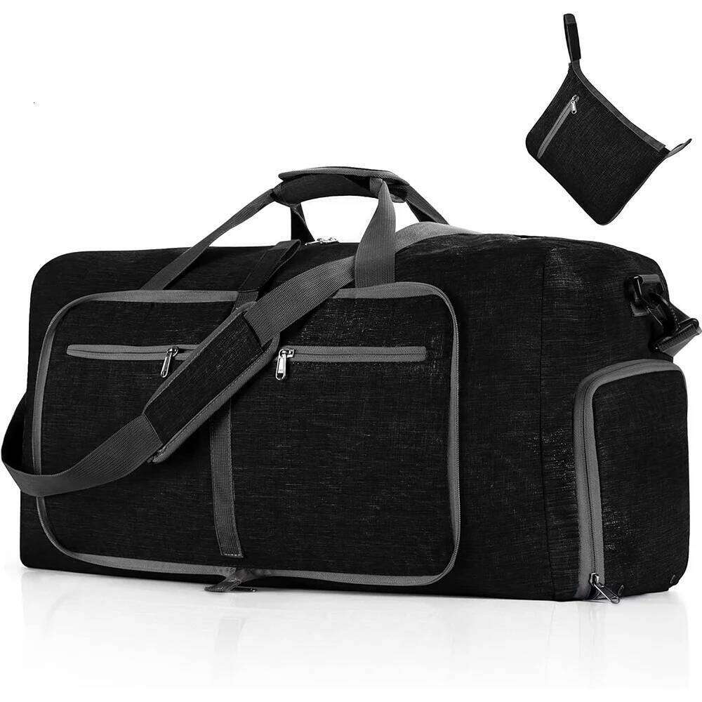 Duffle 65L Foldable Outdoor Travel Duffel with Shoes Compartment Overnight Bag for Men Women Handbag Y260225