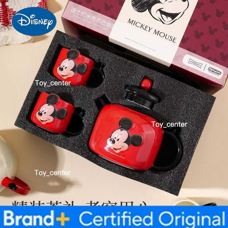 Disney Mickey cartoon cute ceramic teapot set creative personalised home tea set cups housewarming wedding gift wholesale H260225