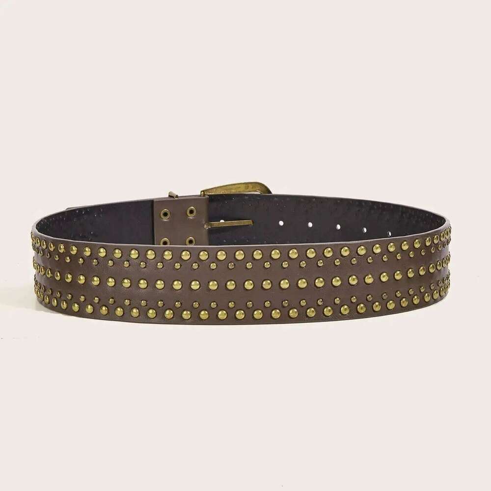 Unisex Rivet Pin Buckle Belt - Stylish & Versatile Y260225