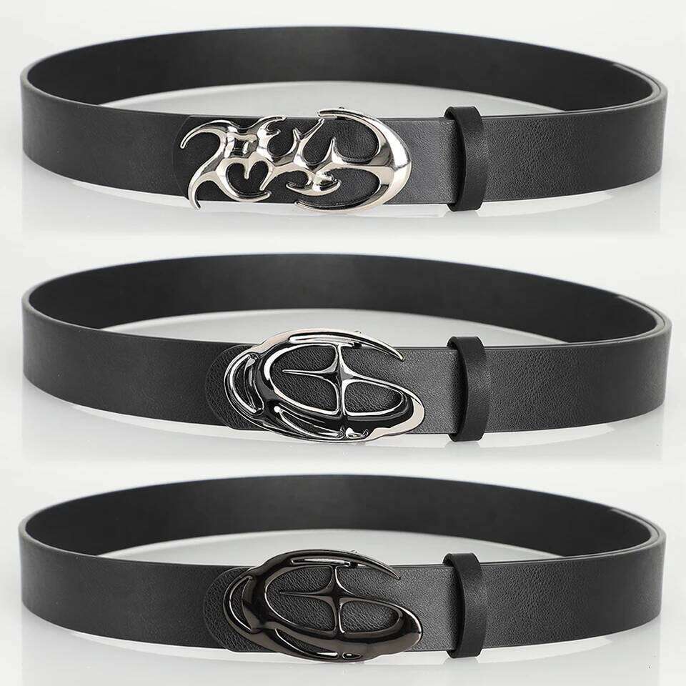 New Stylish Geometric Alloy Needle Buckle Fashion Punk For Men Women - Trendy Accessory for Gift GivingNeutral Waist Belt Y260225