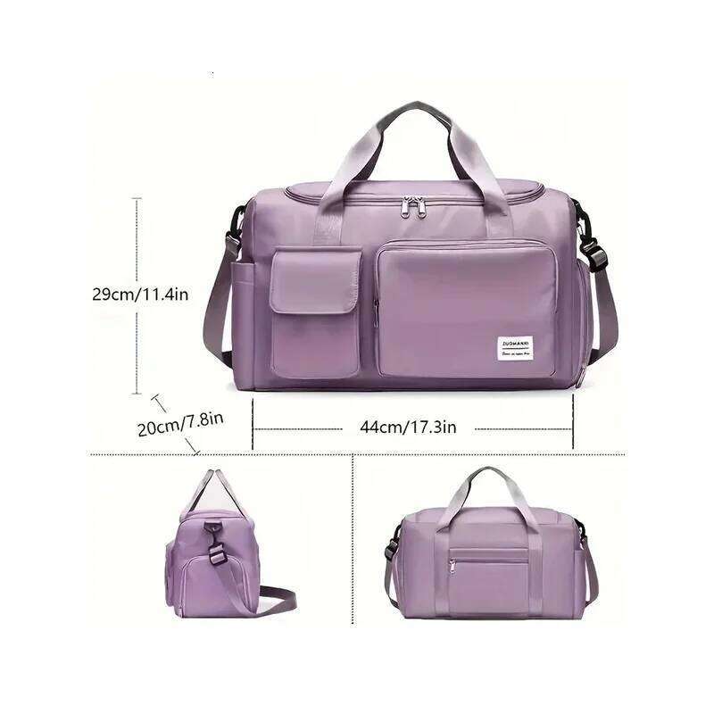 Carry On Travel Bag Large Capacity Weekender Overnight Duffle with Shoe Compartment Sports Fitness Bags for Women 2026 Y260225
