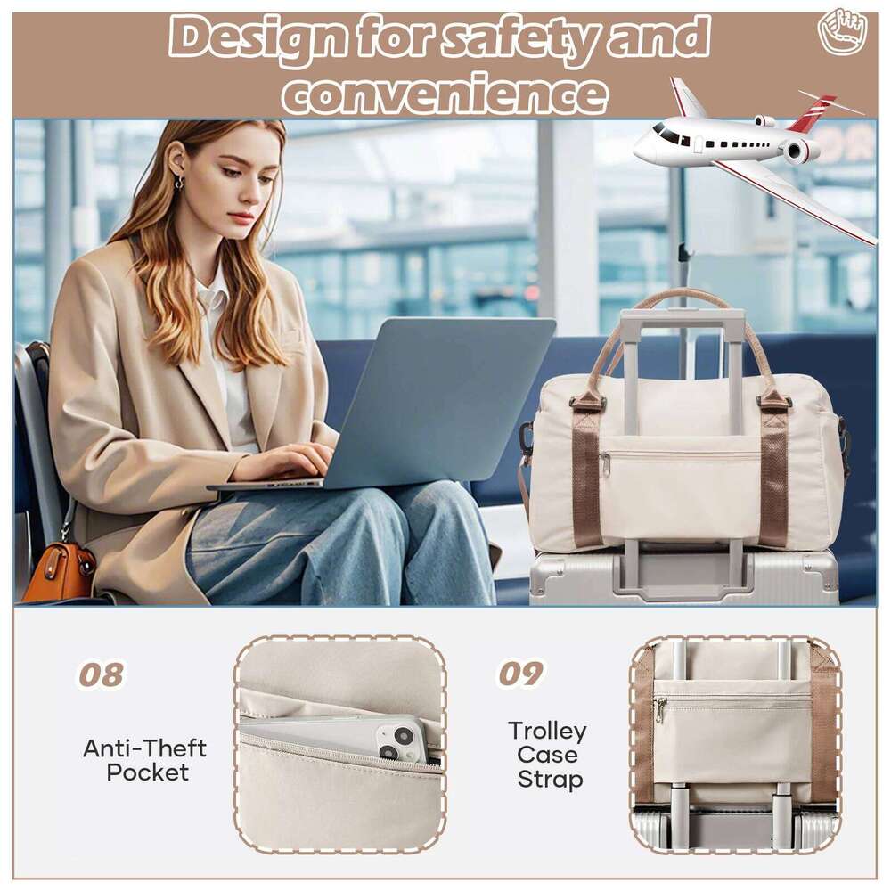 Ryanair 40x20x25 Cabin Carry-On, Luggage for tote Weekenders & Overnight Stays Storage Duffle Bag Travel Y260225