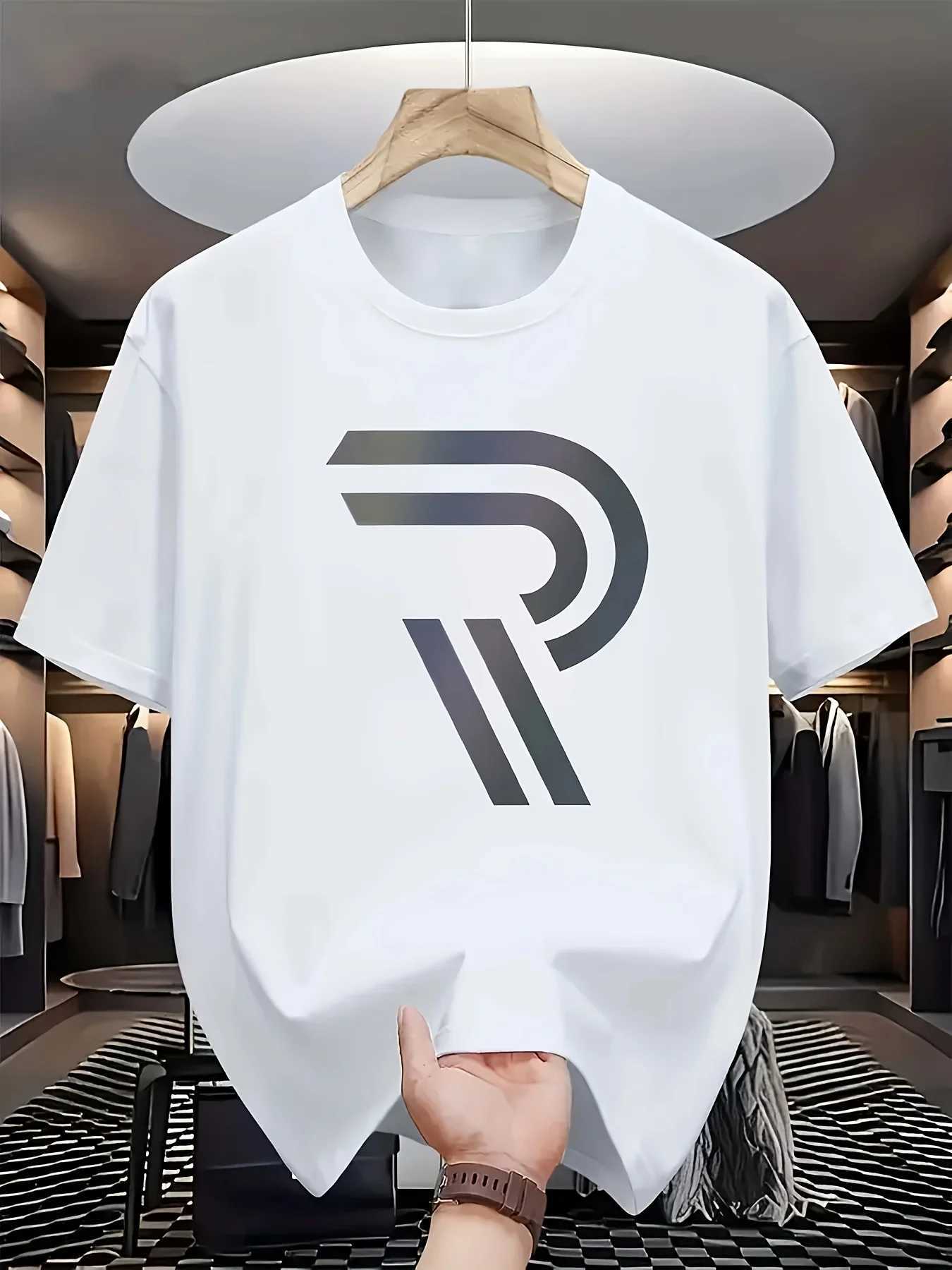 Men's Casual Luxury Graphic T-shirt - Trendy Streetwear Comfort Short SleeveT260225